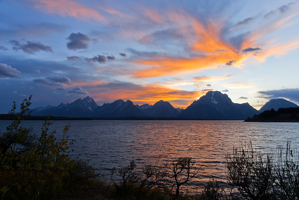 Sunset over the Tetons - Wyoming